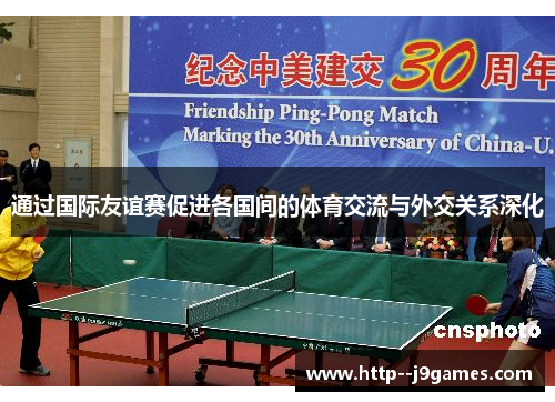通过国际友谊赛促进各国间的体育交流与外交关系深化 通过国际友谊赛促进各国间的体育交流与外交关系深化